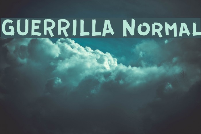 GUERRILLA Normal Font examples