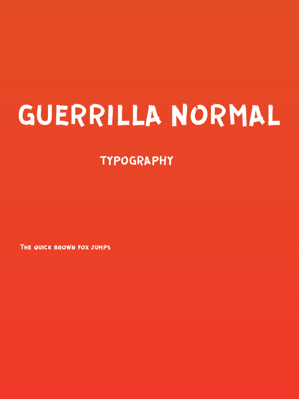GUERRILLA Normal Poster