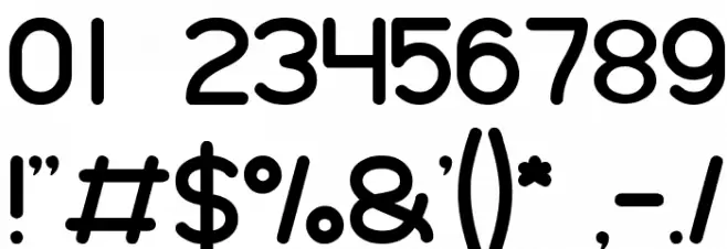 GUITAR ACOUSTIC Font OTHER CHARS