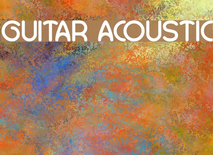 GUITAR ACOUSTIC Font examples