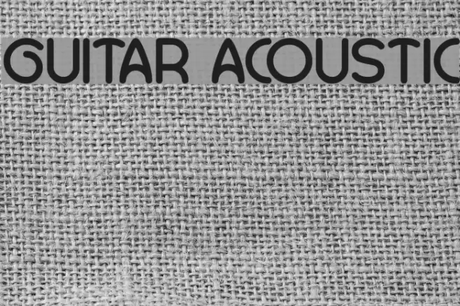 GUITAR ACOUSTIC Font examples