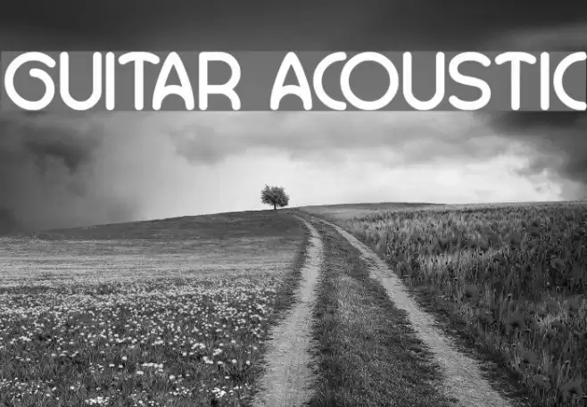 GUITAR ACOUSTIC Font examples