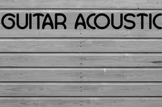 GUITAR ACOUSTIC Font examples