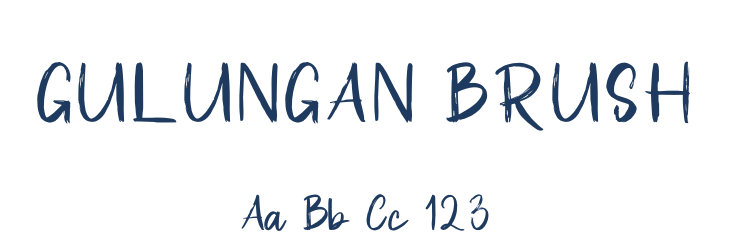 GULUNGAN BRUSH Font Preview