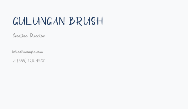 GULUNGAN BRUSH Business Card