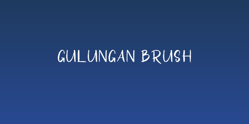 GULUNGAN BRUSH Social Header