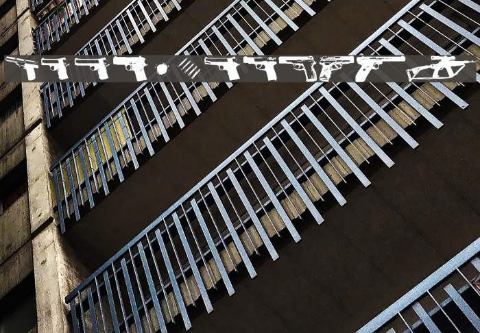 GUNBATS フォント examples