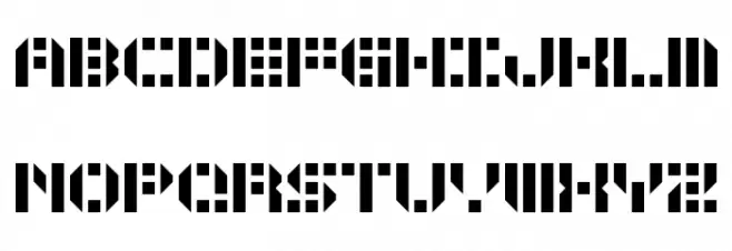 GUNJU 字体 大写