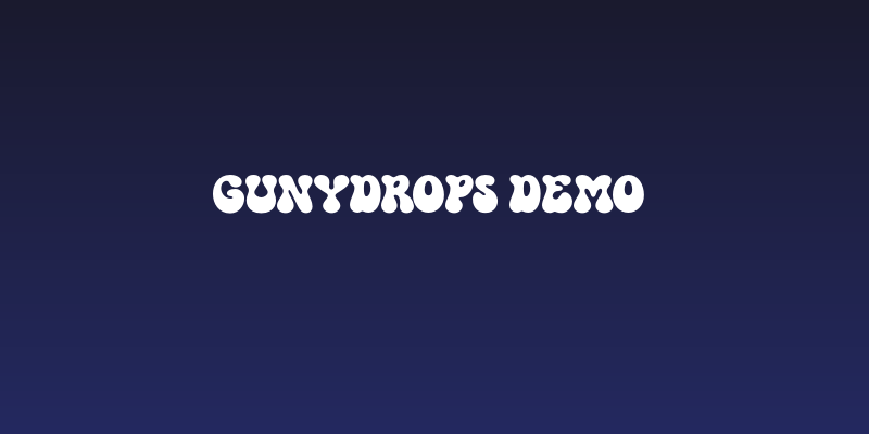 GUNYDROPS DEMO Social Header