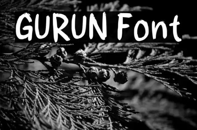 GURUN Font examples