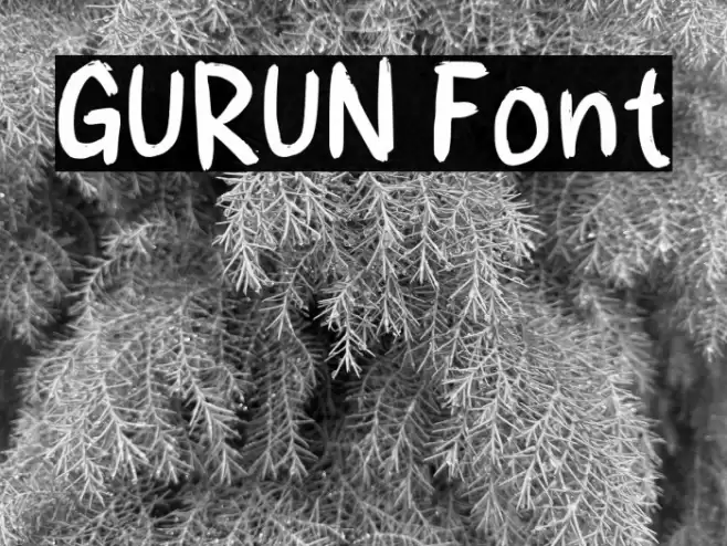 GURUN Font examples