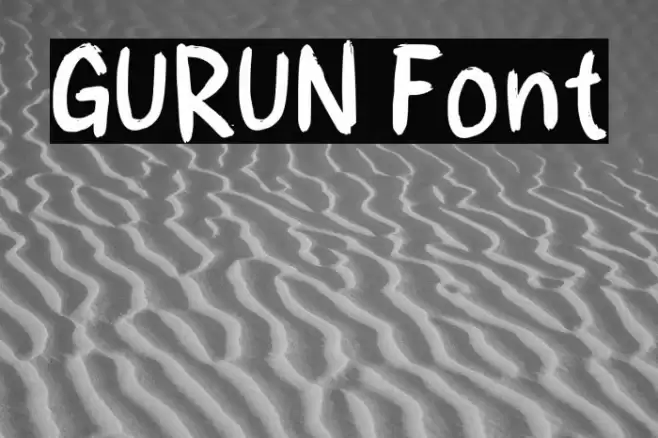 GURUN Font examples