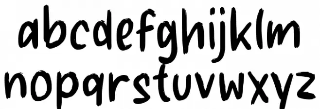 GURUN फ़ॉन्ट लोअरकेस