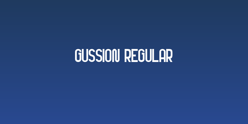 GUSSION Regular Social Header