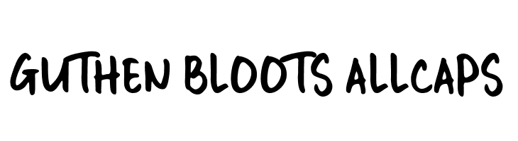 GUTHEN BLOOTS ALLCAPS  Free Fonts Download