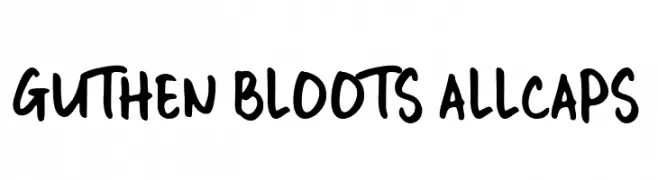 GUTHEN BLOOTS ALLCAPS 