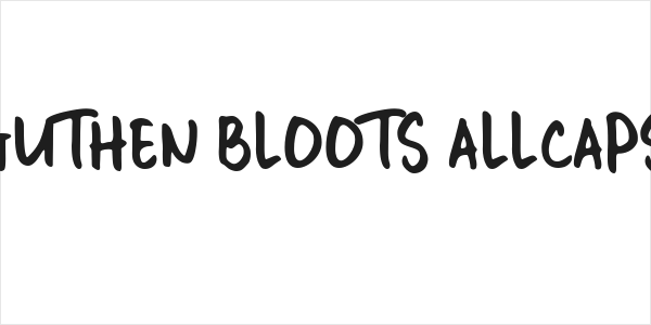 GUTHEN BLOOTS ALLCAPS Logo