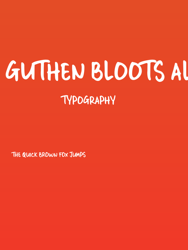 GUTHEN BLOOTS ALLCAPS Poster