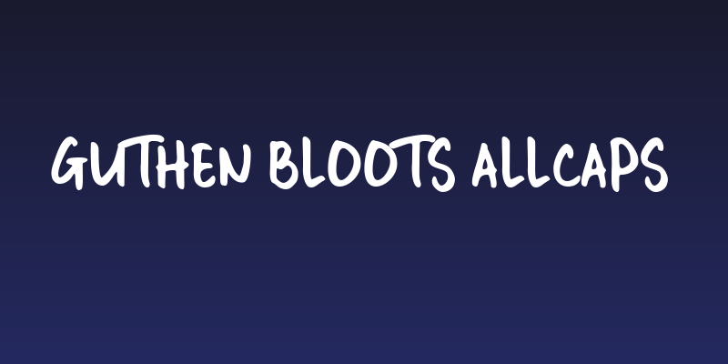 GUTHEN BLOOTS ALLCAPS Social Header