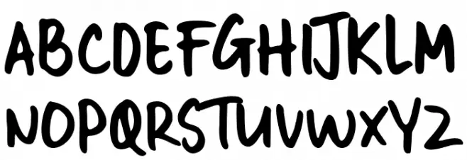 GUTHEN BLOOTS ALLCAPS Font LOWERCASE