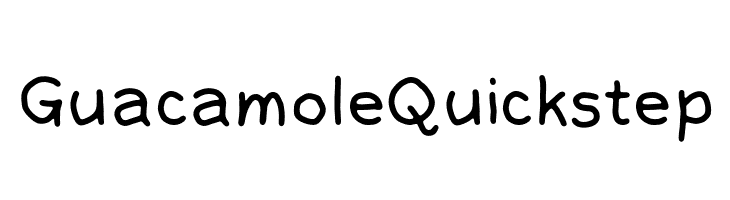 GuacamoleQuickstep Font