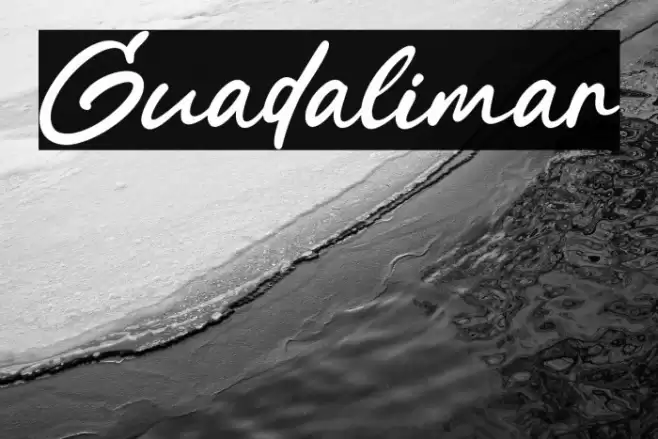 Guadalimar Schriftart examples