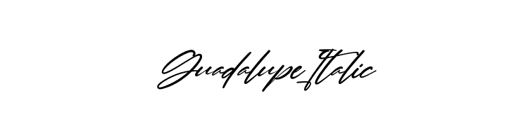 Guadalupe Italic  font caratteri gratis