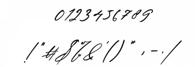 Guadalupe Italic Font OTHER CHARS