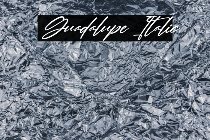 Guadalupe Italic Example 3