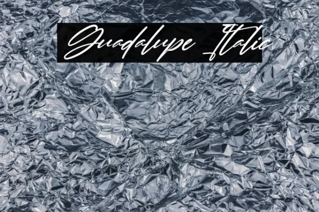 Guadalupe Italic Example 3