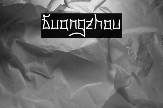 Guangzhou Font examples