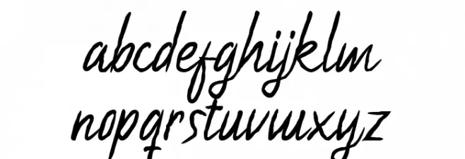 Guapala Schriftart Kleinbuchstaben