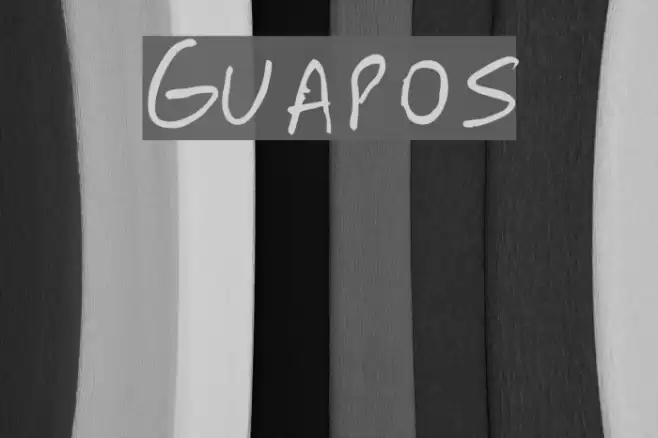 Guapos Font examples