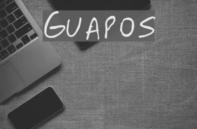 Guapos Font examples