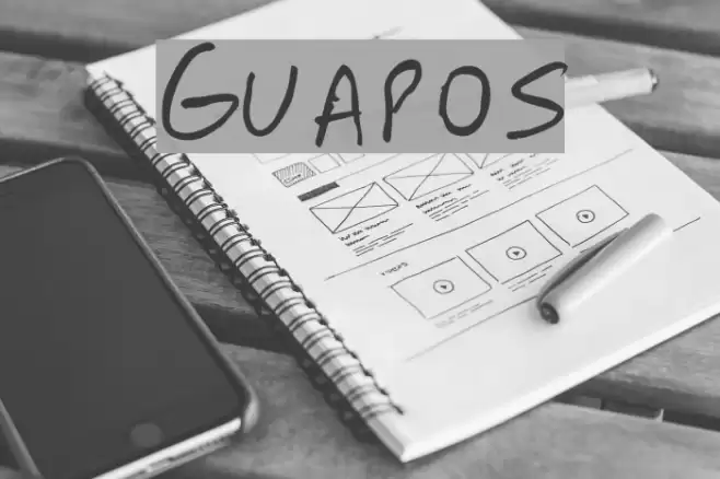 Guapos Font examples