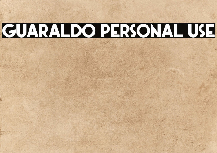 Guaraldo Personal Use Example 2