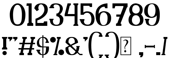 Guard Font OTHER CHARS