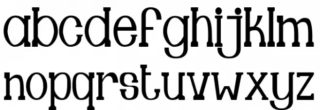 Guard Font LOWERCASE