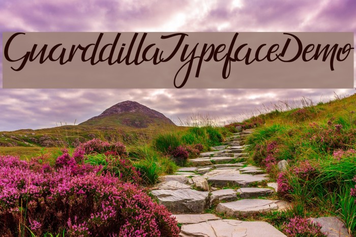 GuarddillaTypefaceDemo Font examples