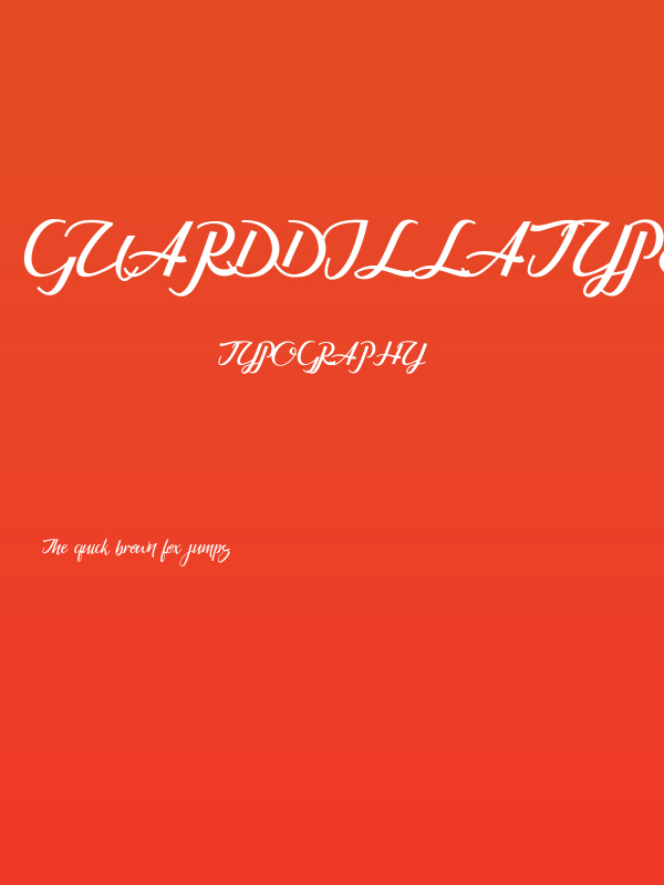 GuarddillaTypefaceDemo Poster