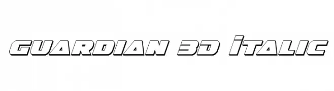Guardian 3D Italic 