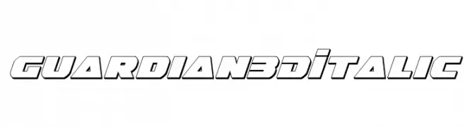 Guardian 3D Italic  Descarca Fonturi Gratis