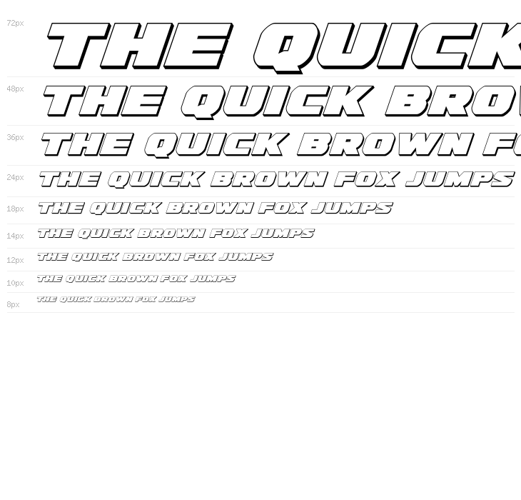 Guardian 3D Italic Waterfall