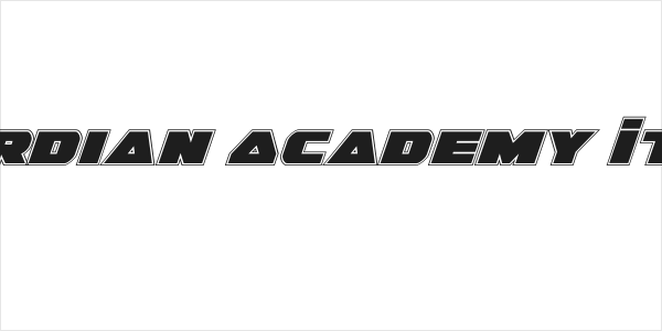Guardian Academy Italic Logo