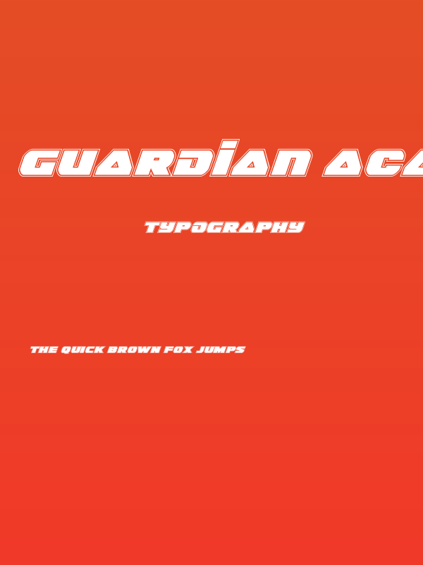 Guardian Academy Italic Poster