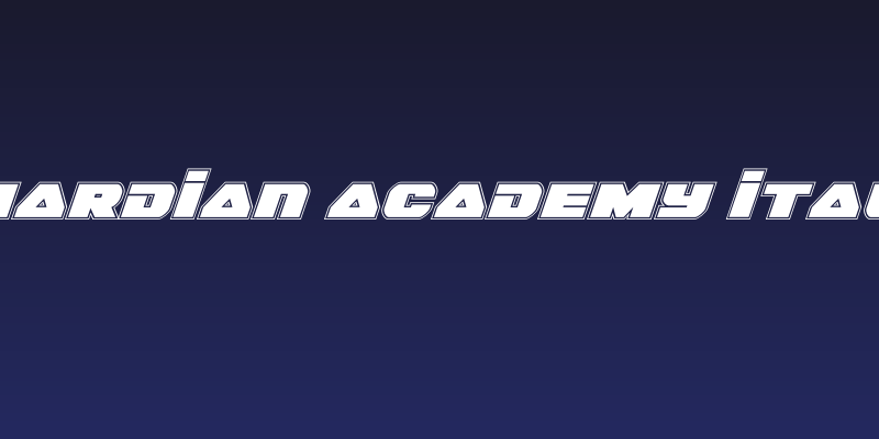 Guardian Academy Italic Social Header