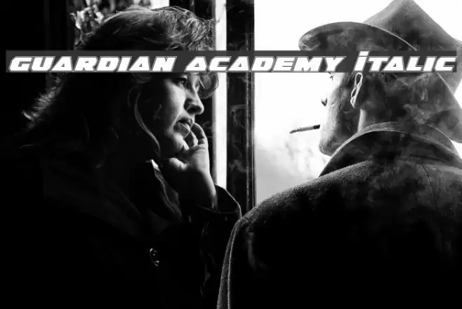 Guardian Academy Italic Font examples