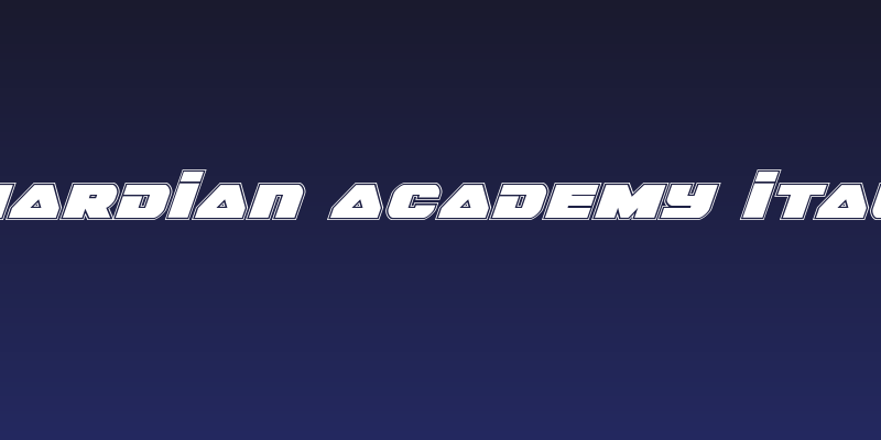 Guardian Academy Italic Social Header