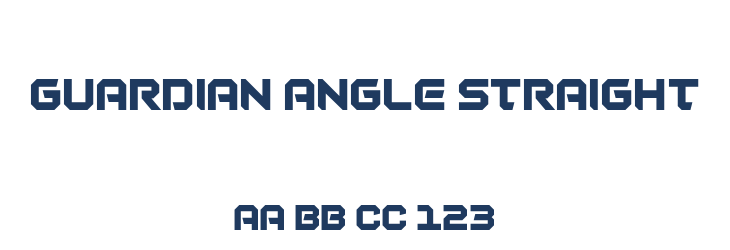 Guardian Angle Straight Font Preview