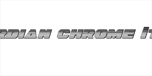 Guardian Chrome Italic Logo